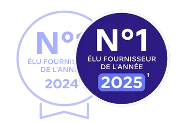 logos élu fournisseur de l'année 2024 et 2025