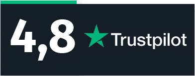 Trustpilot note 4,8 étoiles sur 5