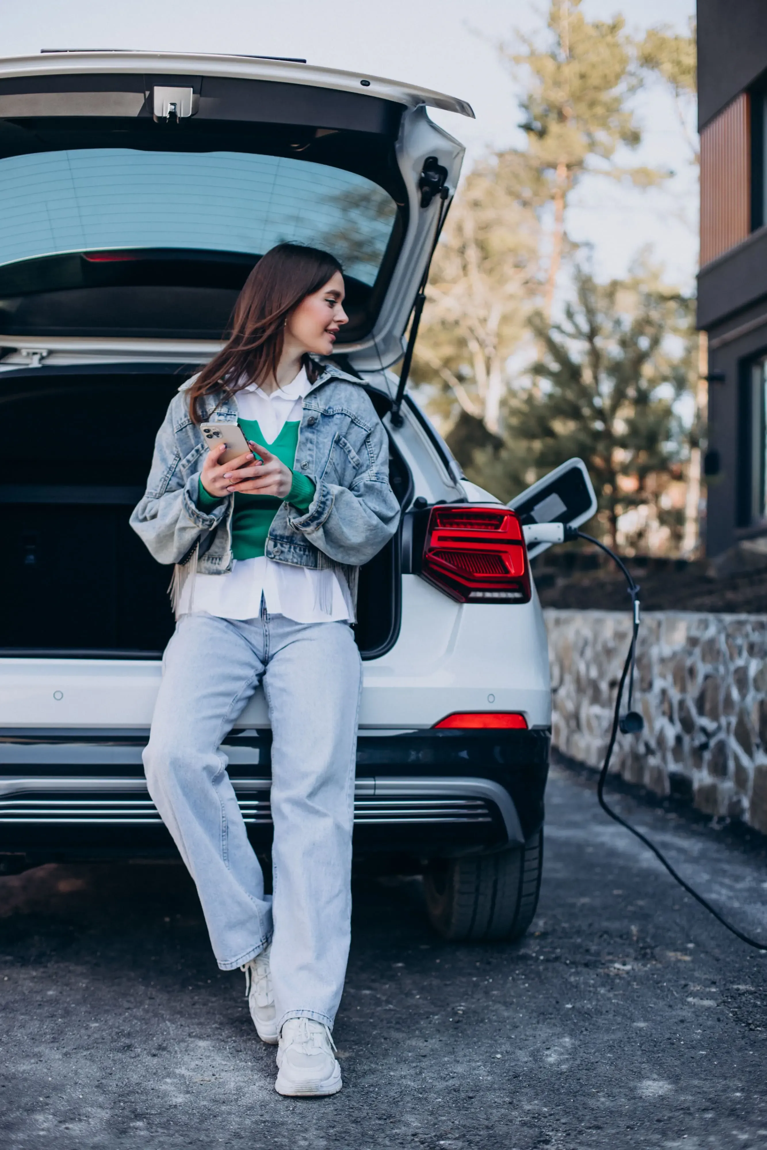 recharge d'une voiture électrique à domicile